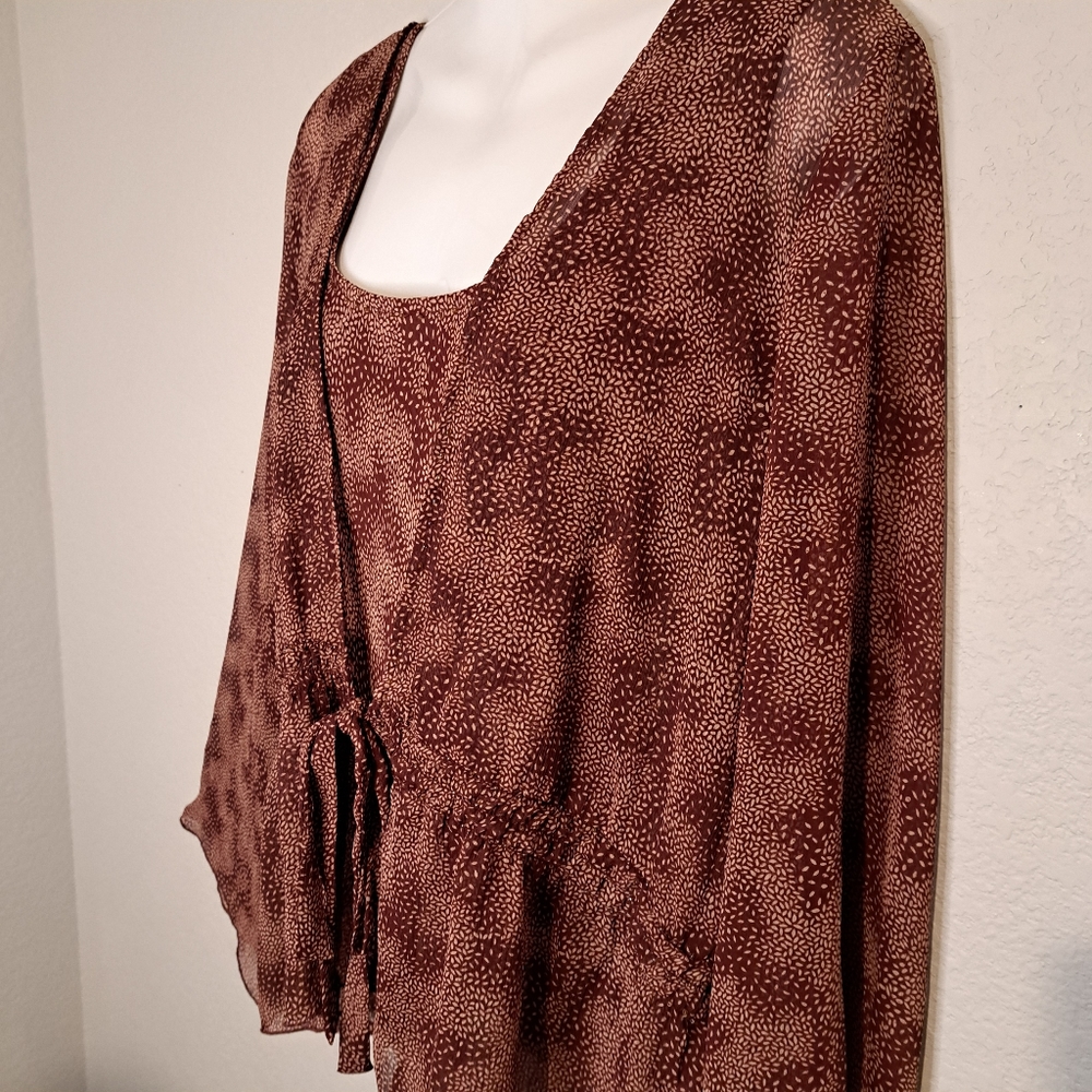 Seperates by New York City Design 2pc blouse/cardigan set